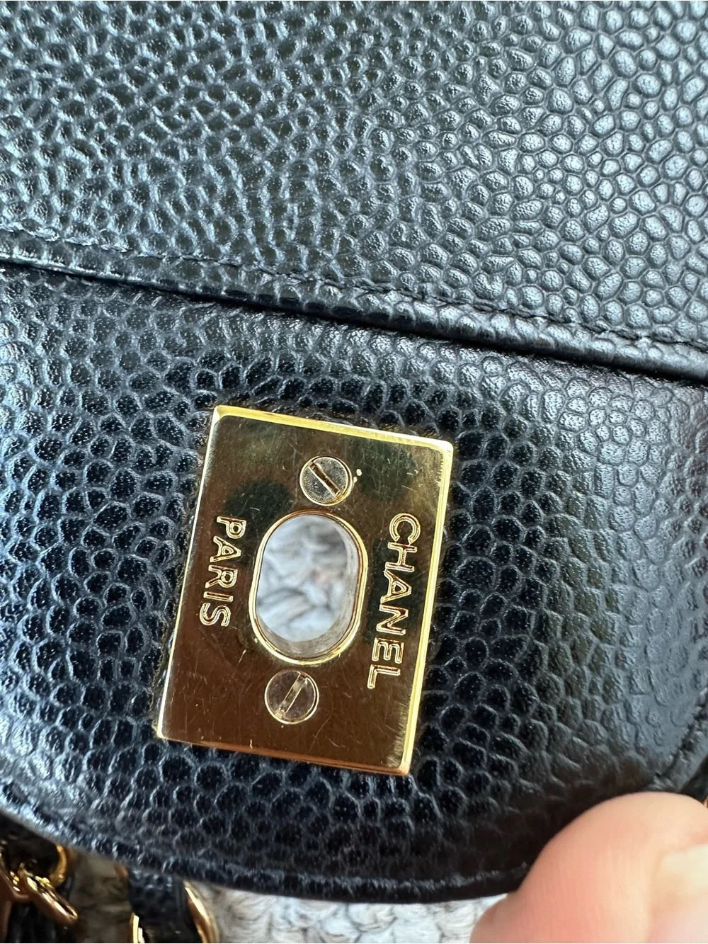 Chanel Jumbo Classic Flap - Black Caviar Leather - Gold Hardware - Full Set 2018